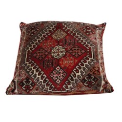 Fine Old Qashqai Throw Cushion